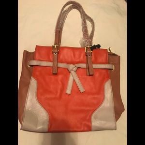 NWT large Leather Shopper; Christopher.kon